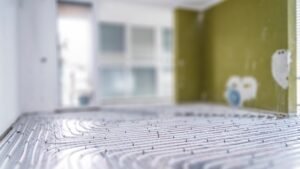 Microcement with Underfloor Heating